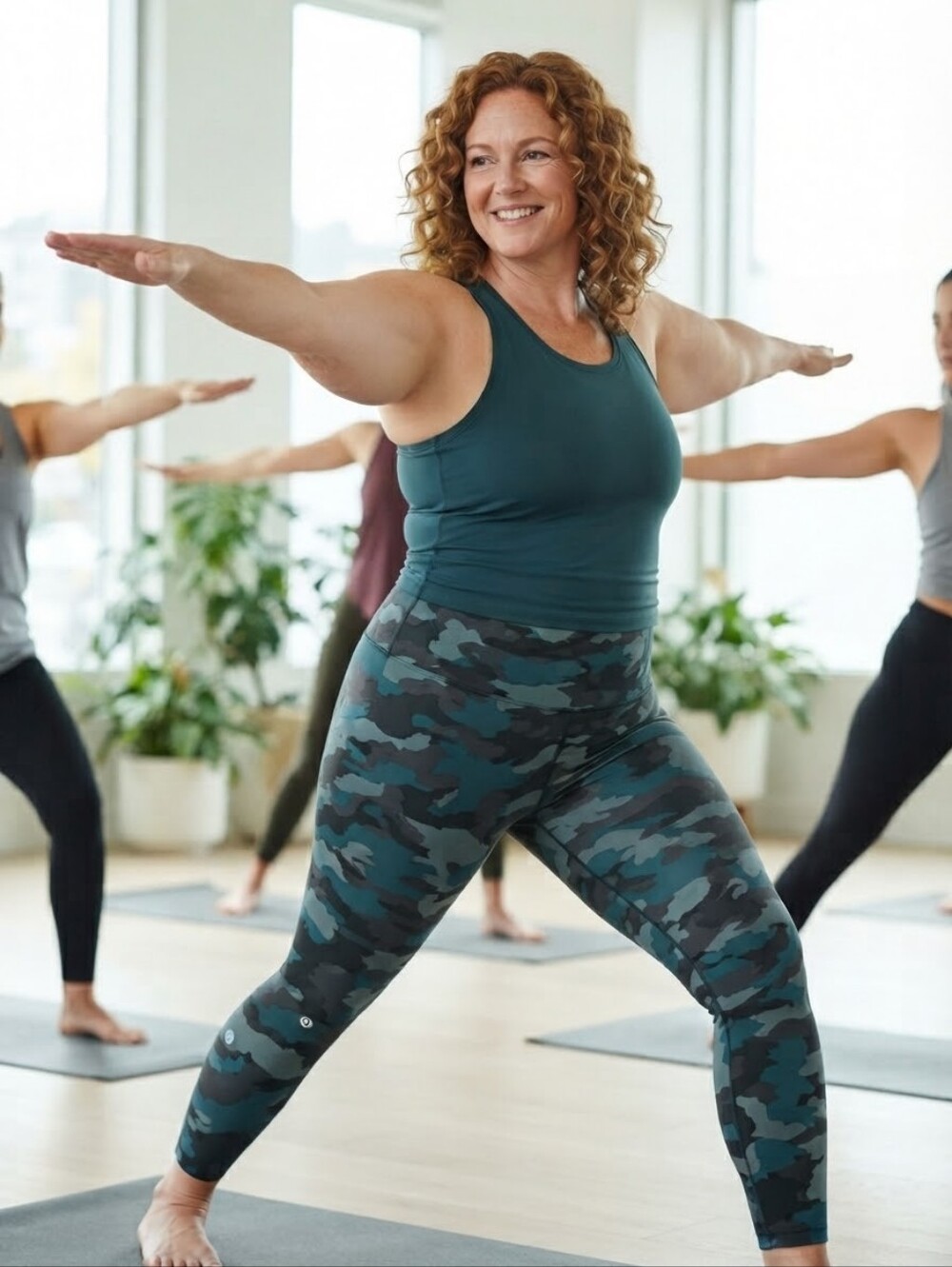 Lululemon Base Pace High-Rise Running Tight 25" Camo Tidewater Teal Size 20